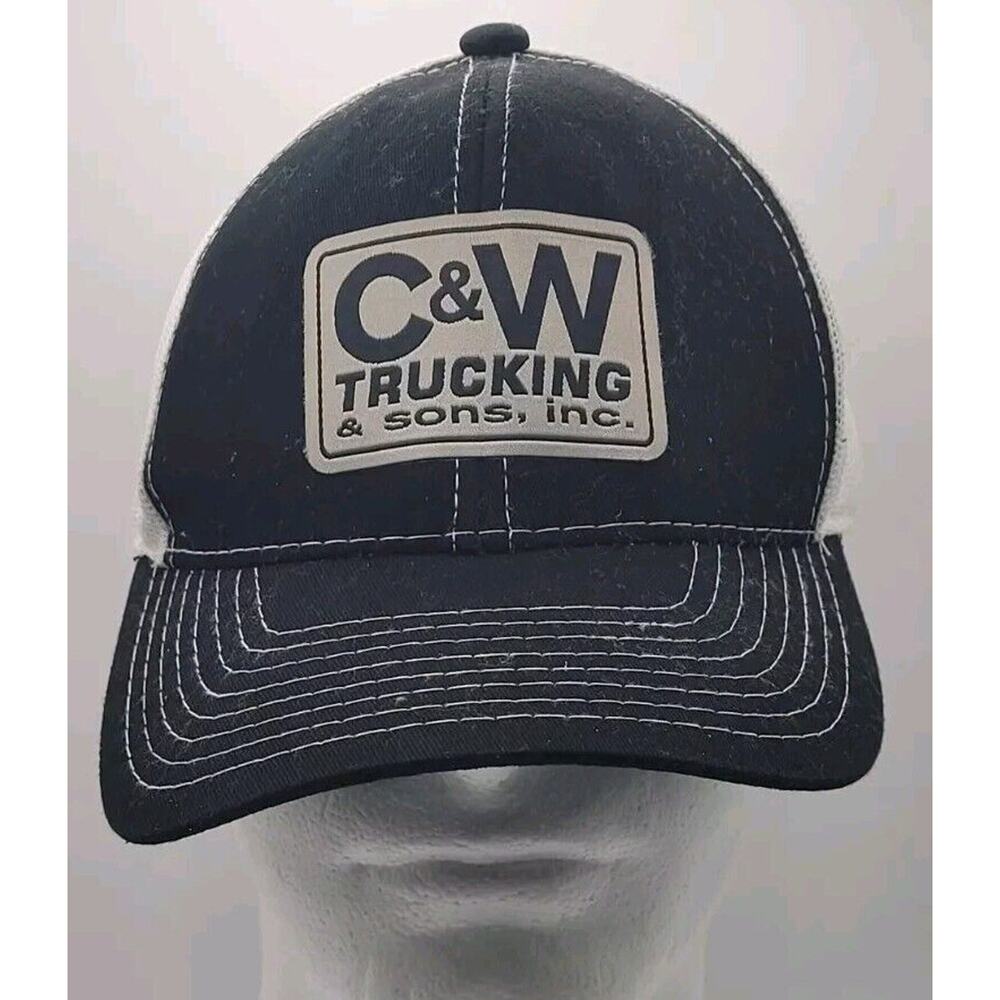 C & W Trucking‎ Trucker Cap Hat Platinum Series By Outdoor Caps OC